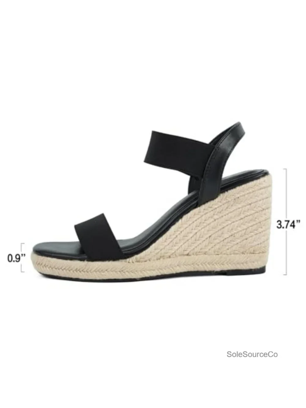 Women's Espadrille Wedge Sandals Platform Heels Square Toe Ankle Strap Dressy